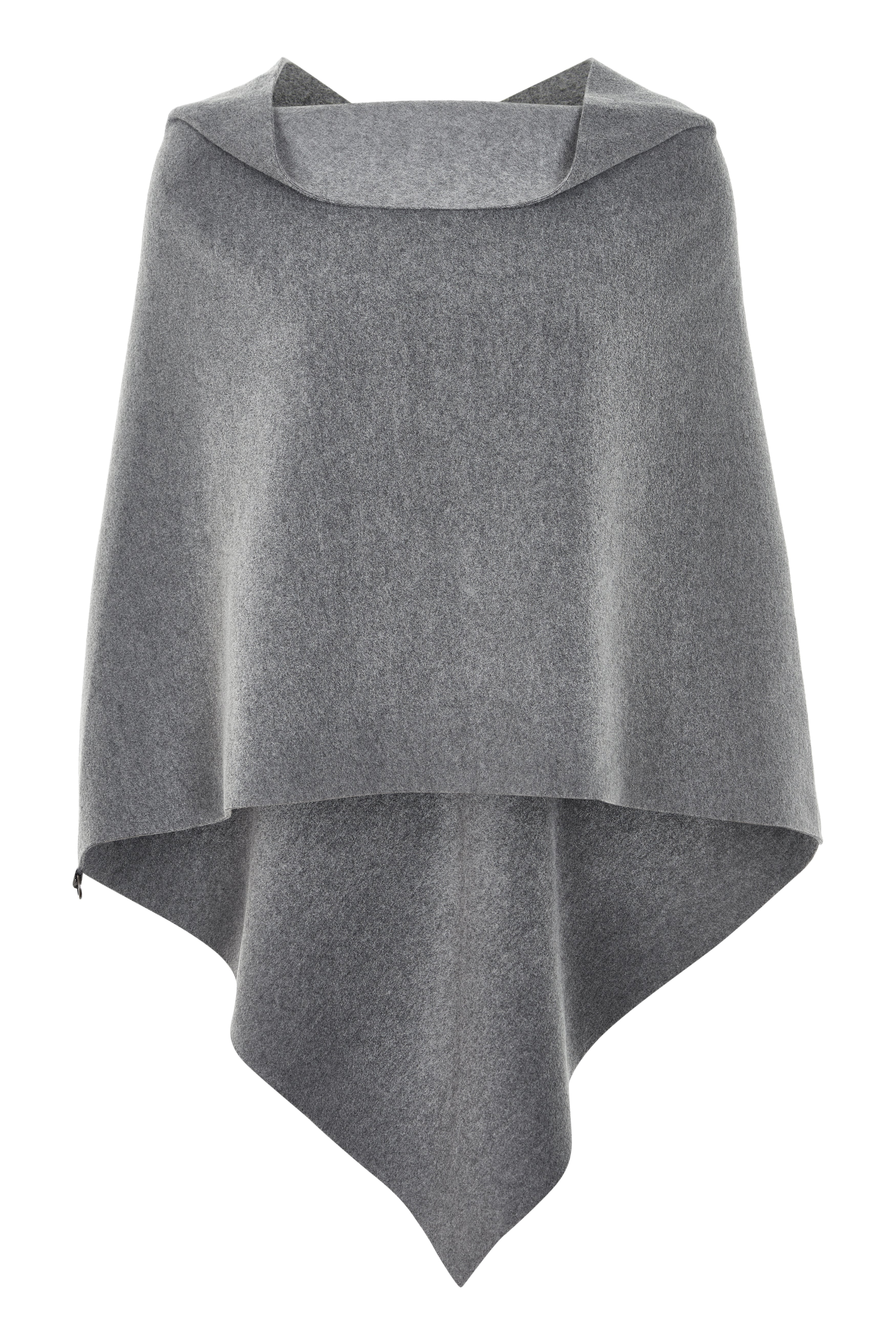 HENRIETTE STEFFENSEN COPENHAGEN EKSTRA STOR PONCHO - 4040 PONCHOS GREY 905