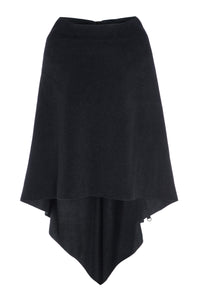 EKSTRA STOR PONCHO - 4040 - SOFT BLACK