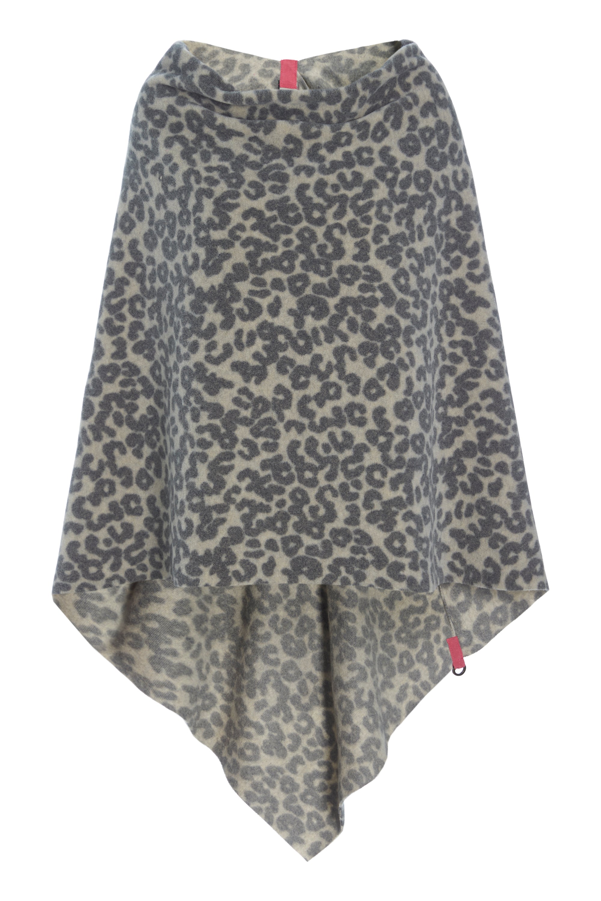 HENRIETTE STEFFENSEN COPENHAGEN EKSTRA STOR PONCHO - 4040P PONCHOS LEOPARD pink 115