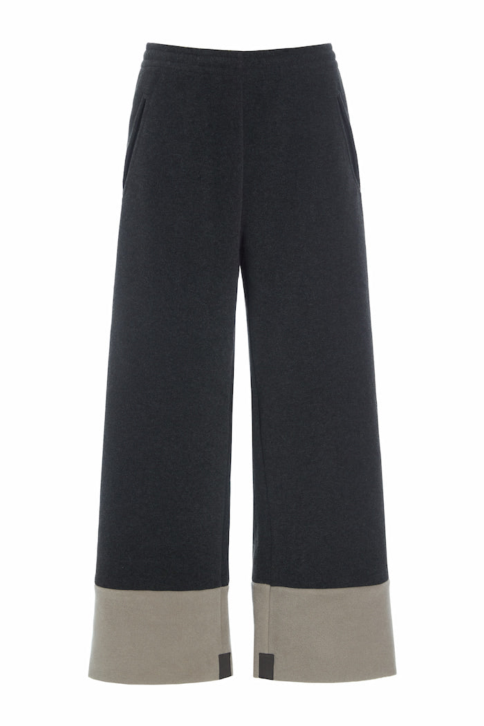 HENRIETTE STEFFENSEN COPENHAGEN FLARE BUKSER 2 farvet - 2119 BUKSER SB/ELEPHANT 325