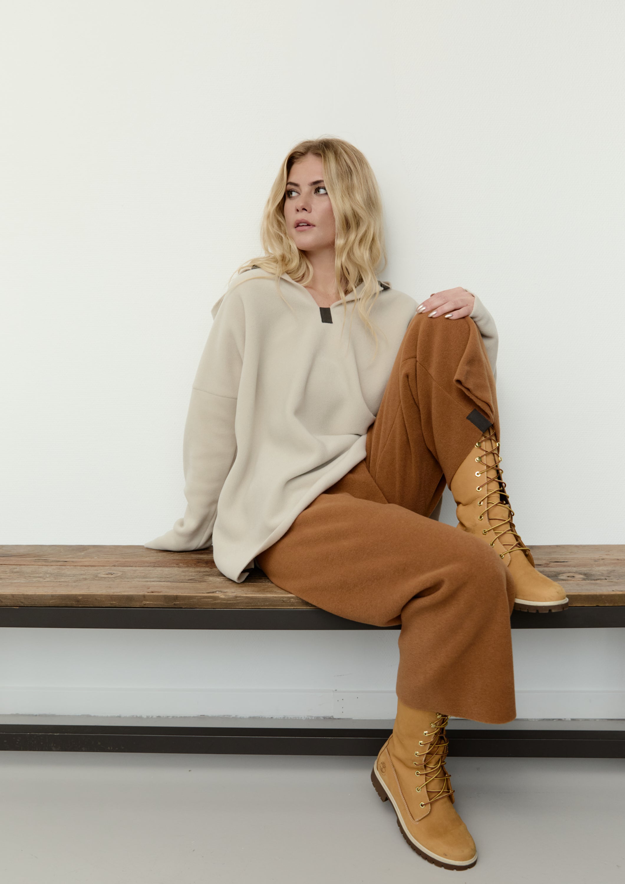 HENRIETTE STEFFENSEN COPENHAGEN FLARE BUKSER 3/4 LÆNGDE - 2115 BUKSER RUST 706