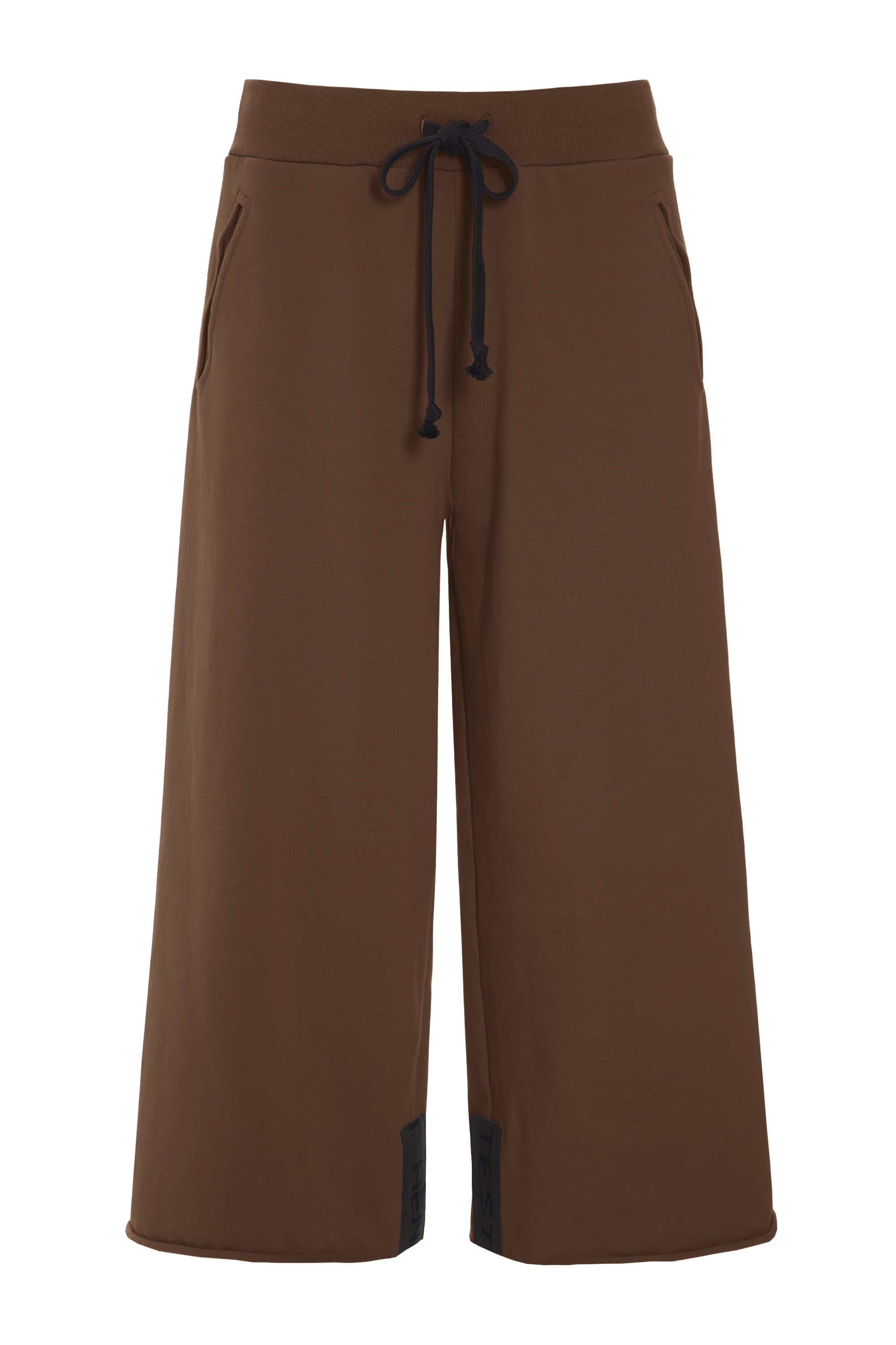 HENRIETTE STEFFENSEN COPENHAGEN FLARE SWEAT BUKSER 3/4 - 72016 BUKSER CHOCOLATE 844