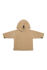 FLEECE BLUSE HÆTTE BABY - 108 - CAMEL