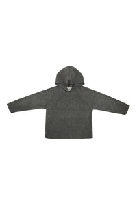 FLEECE BLUSE HÆTTE CHILD - 108 - BARK