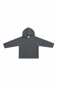 FLEECE BLUSE HÆTTE CHILD - 108 - GREY