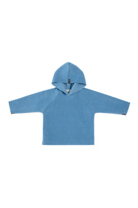 FLEECE BLUSE HÆTTE TODDLER - 108 - DUSTY BLUE