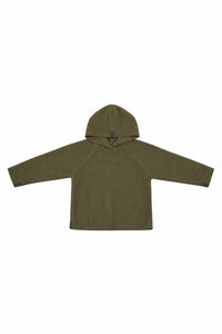 FLEECE BLUSE HÆTTE TODDLER - 108 - MOSS