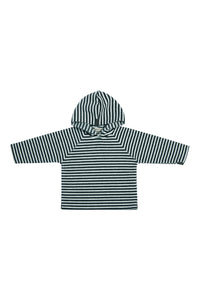 FLEECE BLUSE HÆTTE TODDLER - 108 - STRIPES B&W