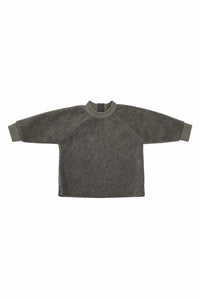 FLEECE BLUSE RUND HALS BABY - 107 - BARK