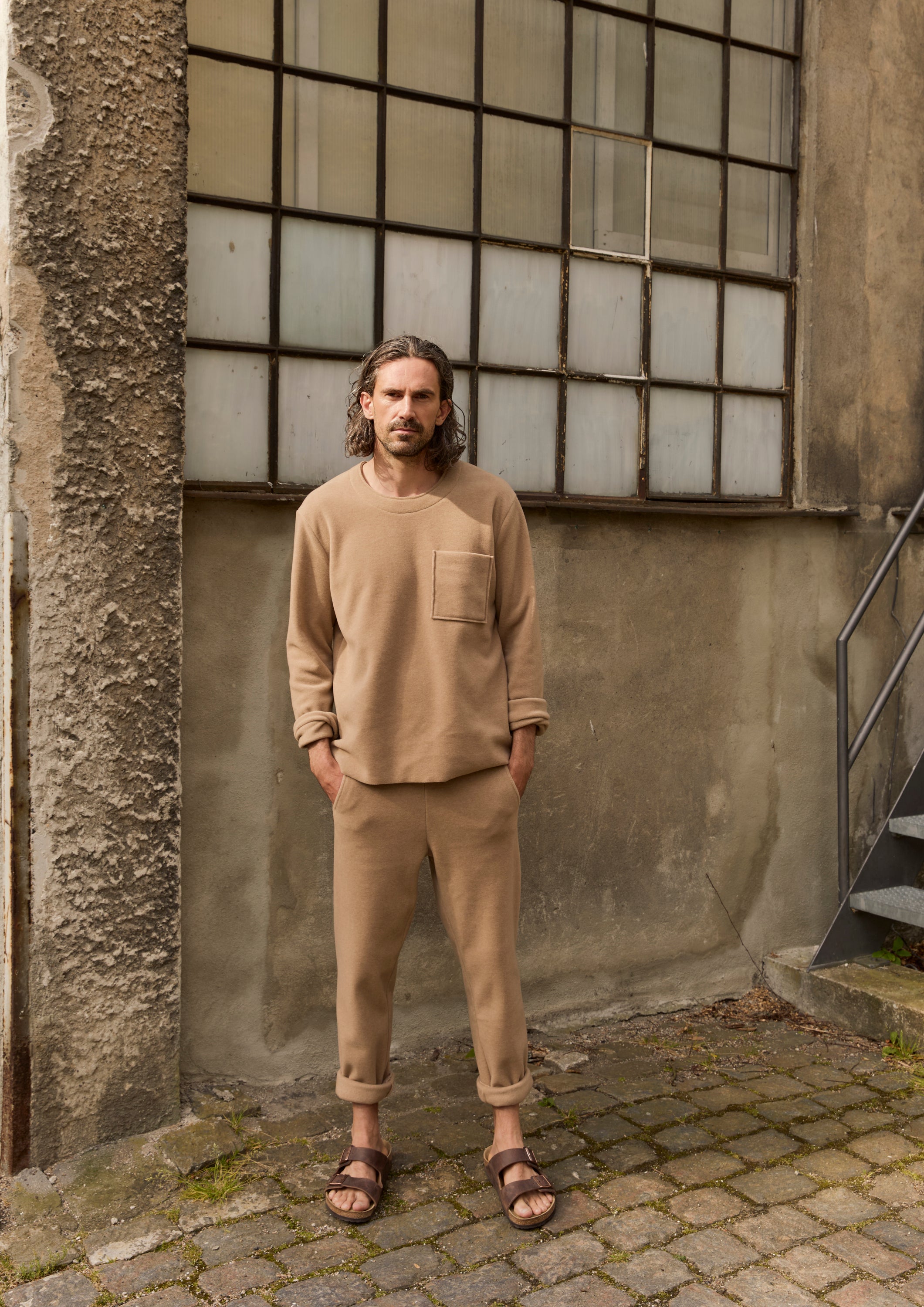 CARL BY STEFFENSEN COPENHAGEN FLEECE BUKSER - 1051C BUKSER CAMEL 815