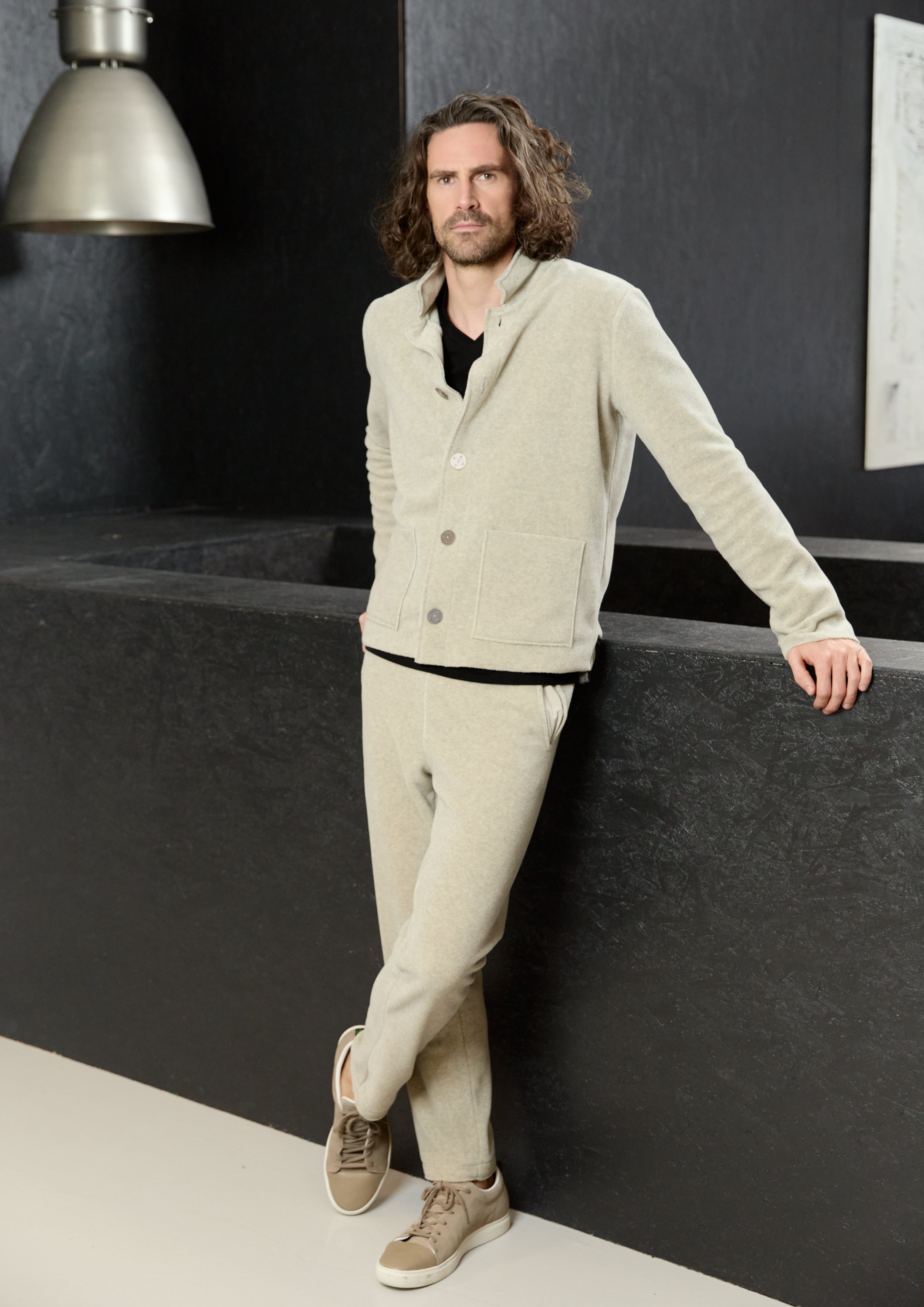 CARL BY STEFFENSEN COPENHAGEN FLEECE BUKSER - 1051C BUKSER SAND 805