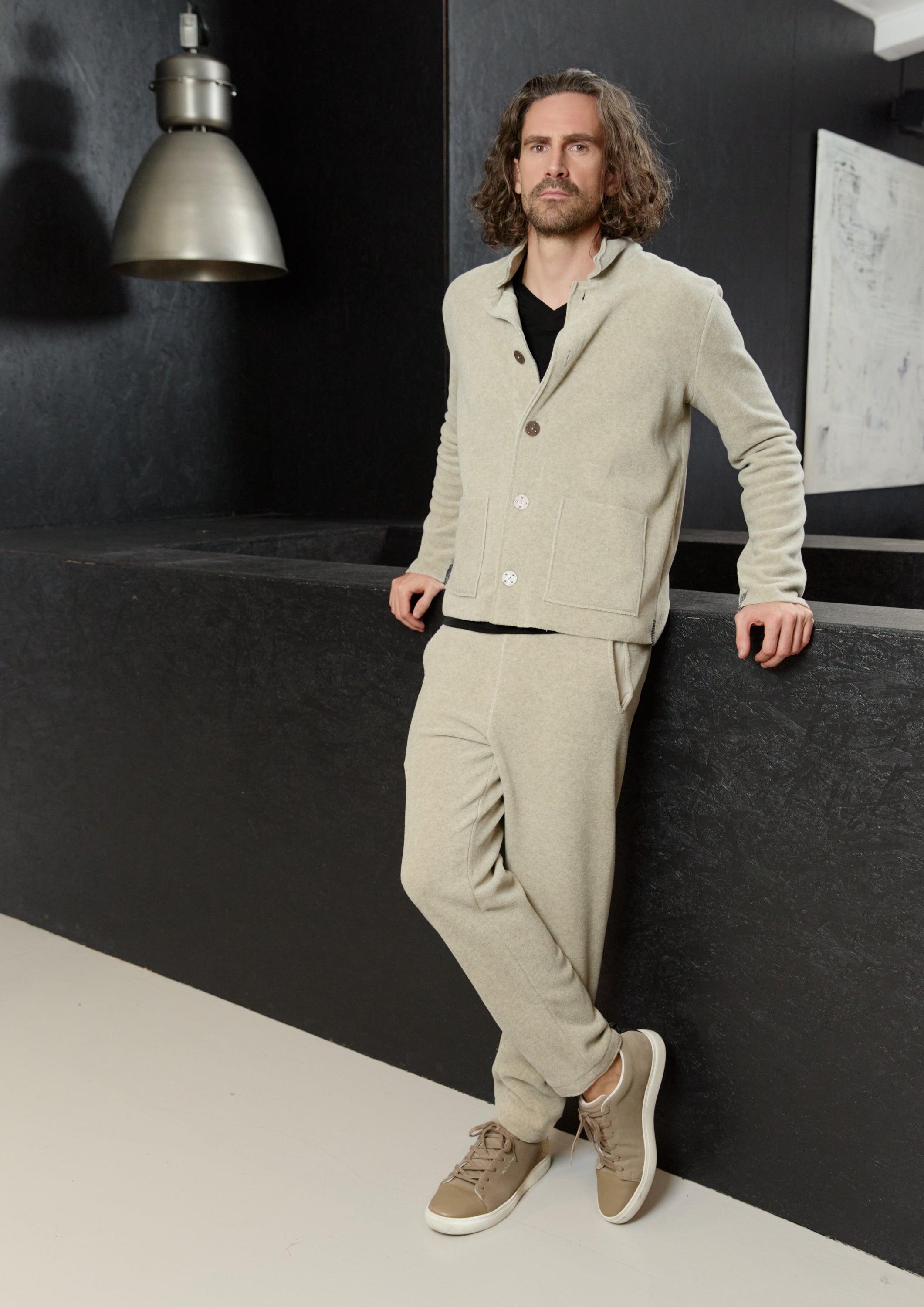 CARL BY STEFFENSEN COPENHAGEN FLEECE BUKSER - 1051C BUKSER SAND 805