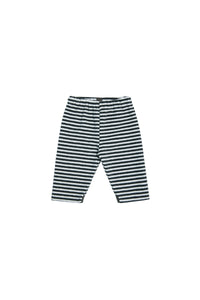 FLEECE BUKSER BABY - 215 - STRIPES B&W