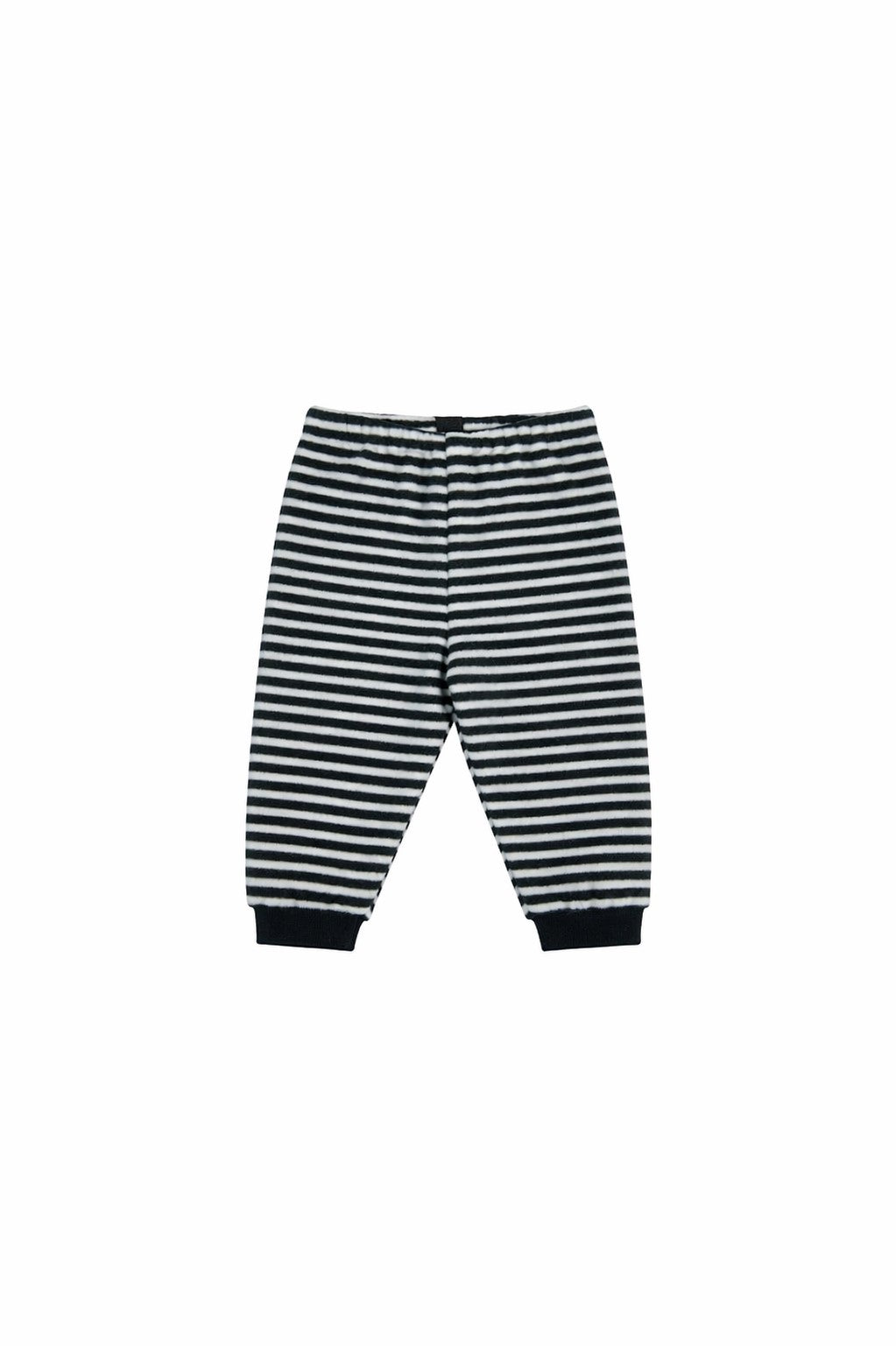 GROWING UP FLEECE BUKSER BABY - 216 GU BUKSER STRIPES B&W 673