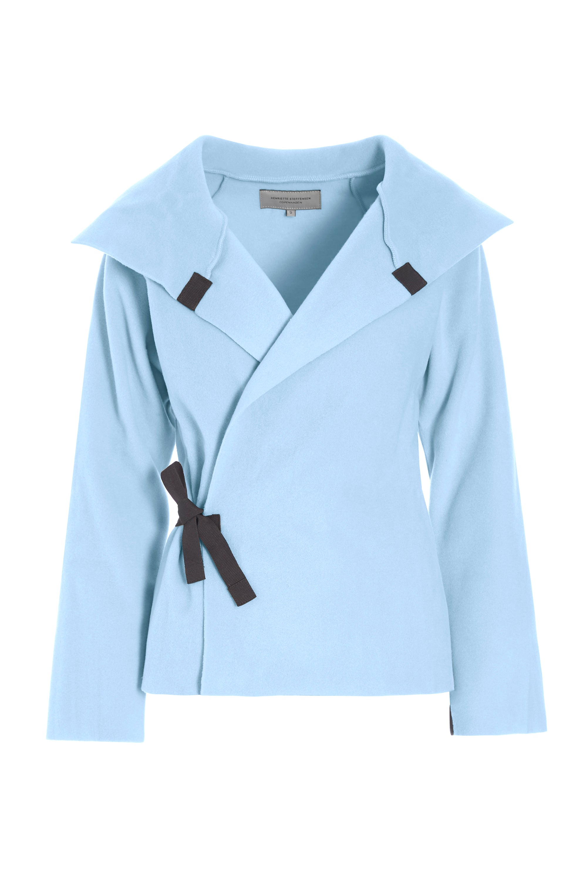 HENRIETTE STEFFENSEN COPENHAGEN FLEECE SLÅ OM CARDIGAN - 7146 CARDIGANS BABY BLUE 671