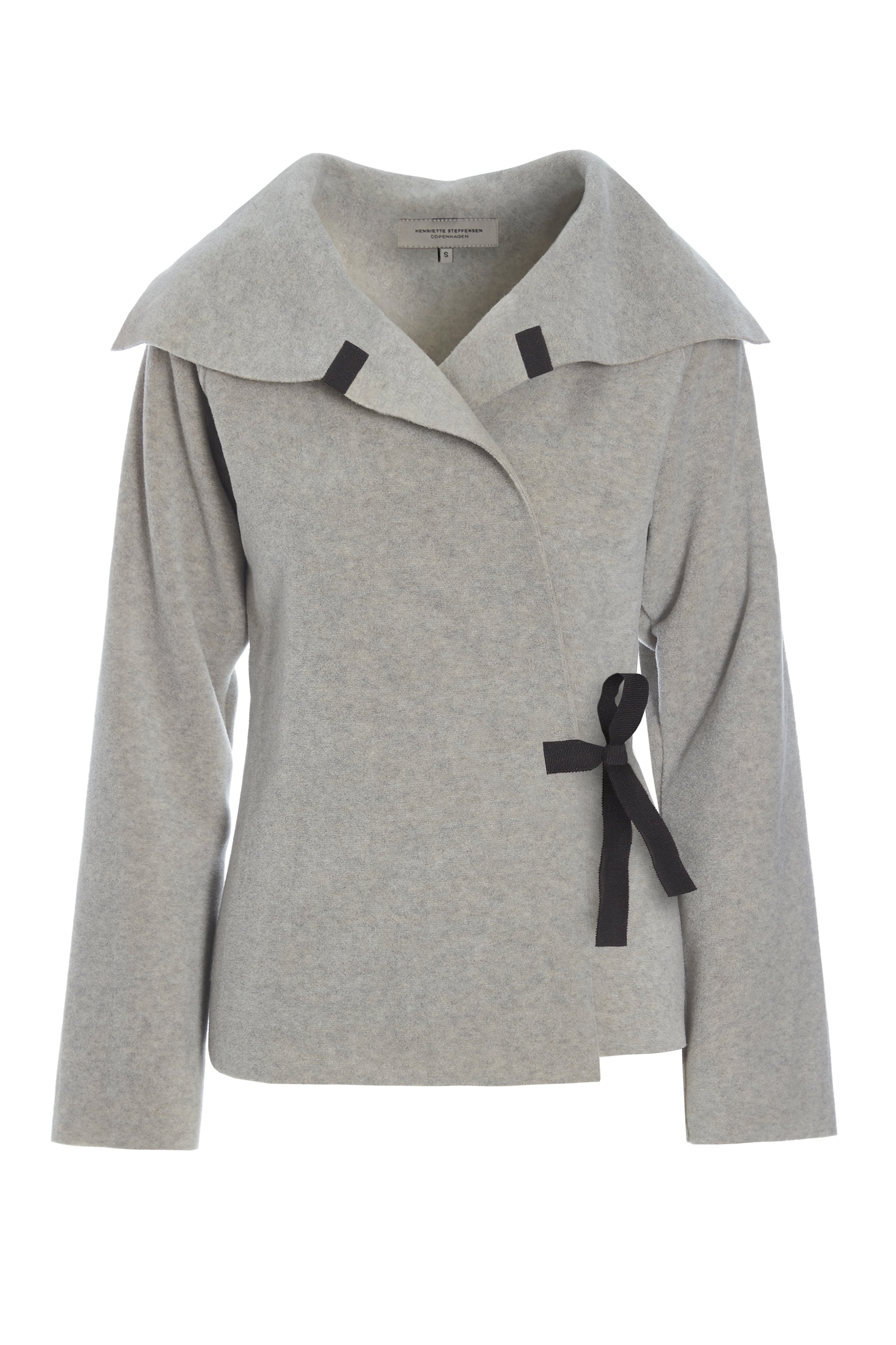 HENRIETTE STEFFENSEN COPENHAGEN FLEECE SLÅ OM CARDIGAN - 7146 CARDIGANS SAND 805