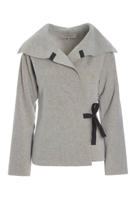 FLEECE SLÅ OM CARDIGAN - 7146 - SAND
