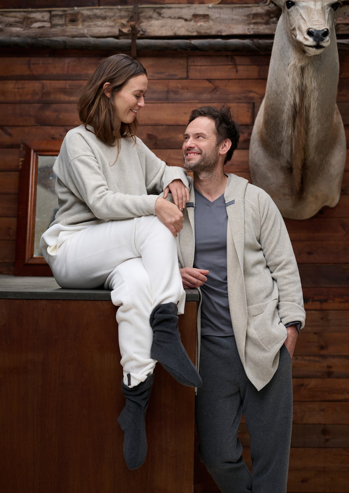 HENRIETTE STEFFENSEN COPENHAGEN FLEECE SOKKER DAME - 4090 L & S ACCESSORIES GREY 905