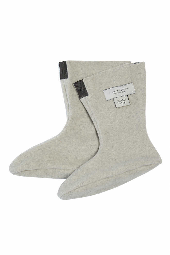 HENRIETTE STEFFENSEN COPENHAGEN FLEECE SOKKER DAME - 4090 L & S ACCESSORIES SAND 805