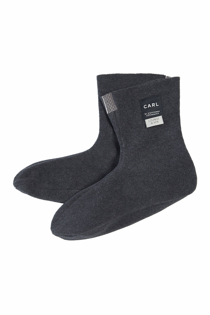 CARL BY STEFFENSEN COPENHAGEN FLEECE SOKKER MÆND - 2025C L & S ACCESSORIES SOFT BLACK 914