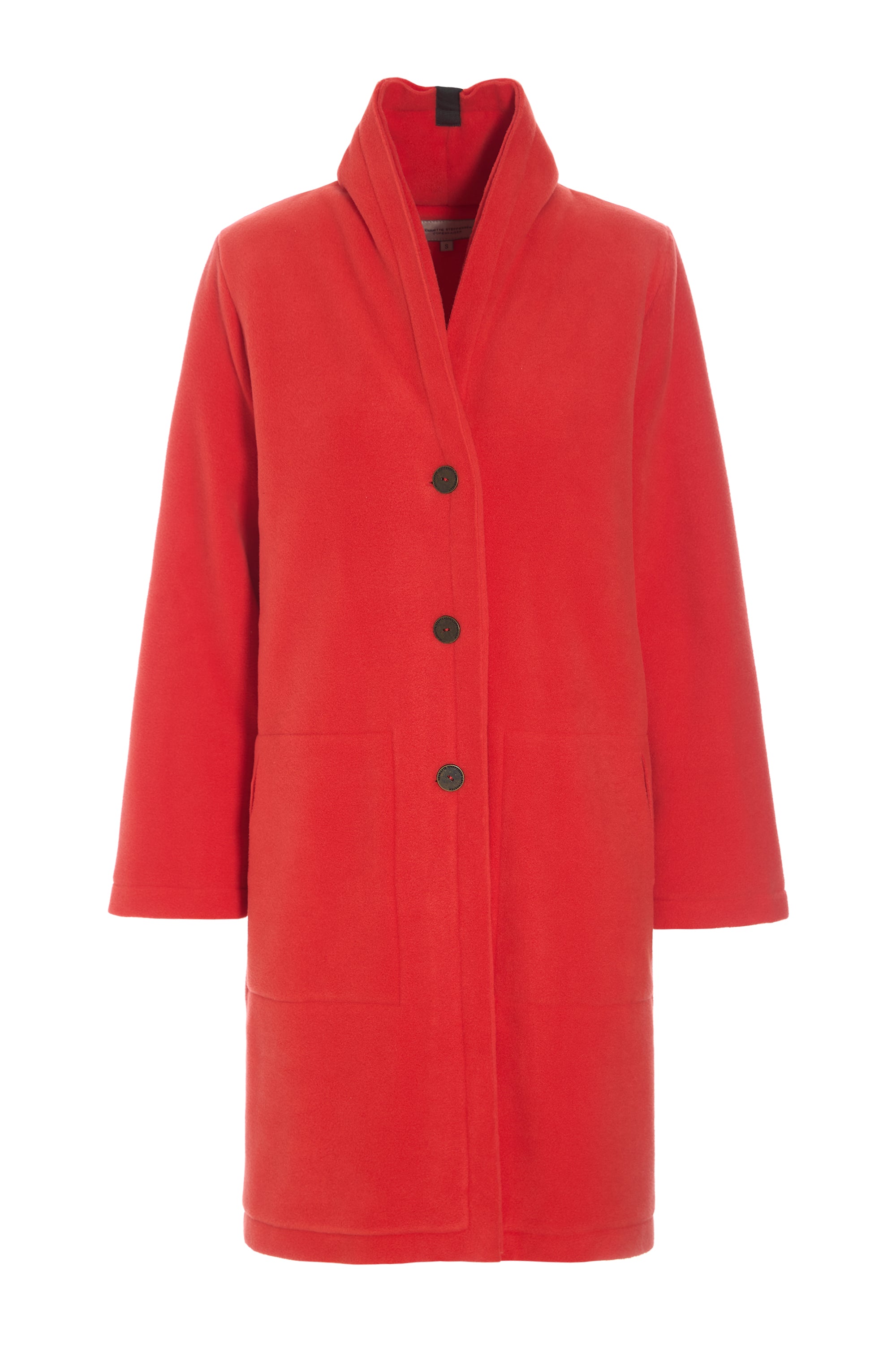 HENRIETTE STEFFENSEN COPENHAGEN FRAKKE DOBBELT LAG - 7165 COATS TOMATO 845