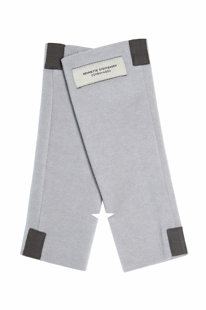 HENRIETTE STEFFENSEN COPENHAGEN HÅNDLEDSVARMERE - 6022 WRIST WARMERS GREY BLUE