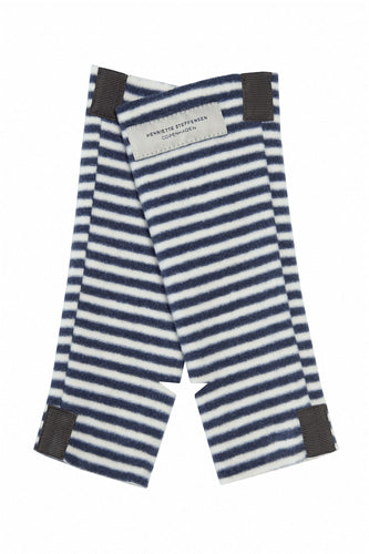 HENRIETTE STEFFENSEN COPENHAGEN HÅNDLEDSVARMERE - 6022 WRIST WARMERS STRIPES DENIM & KIT 667