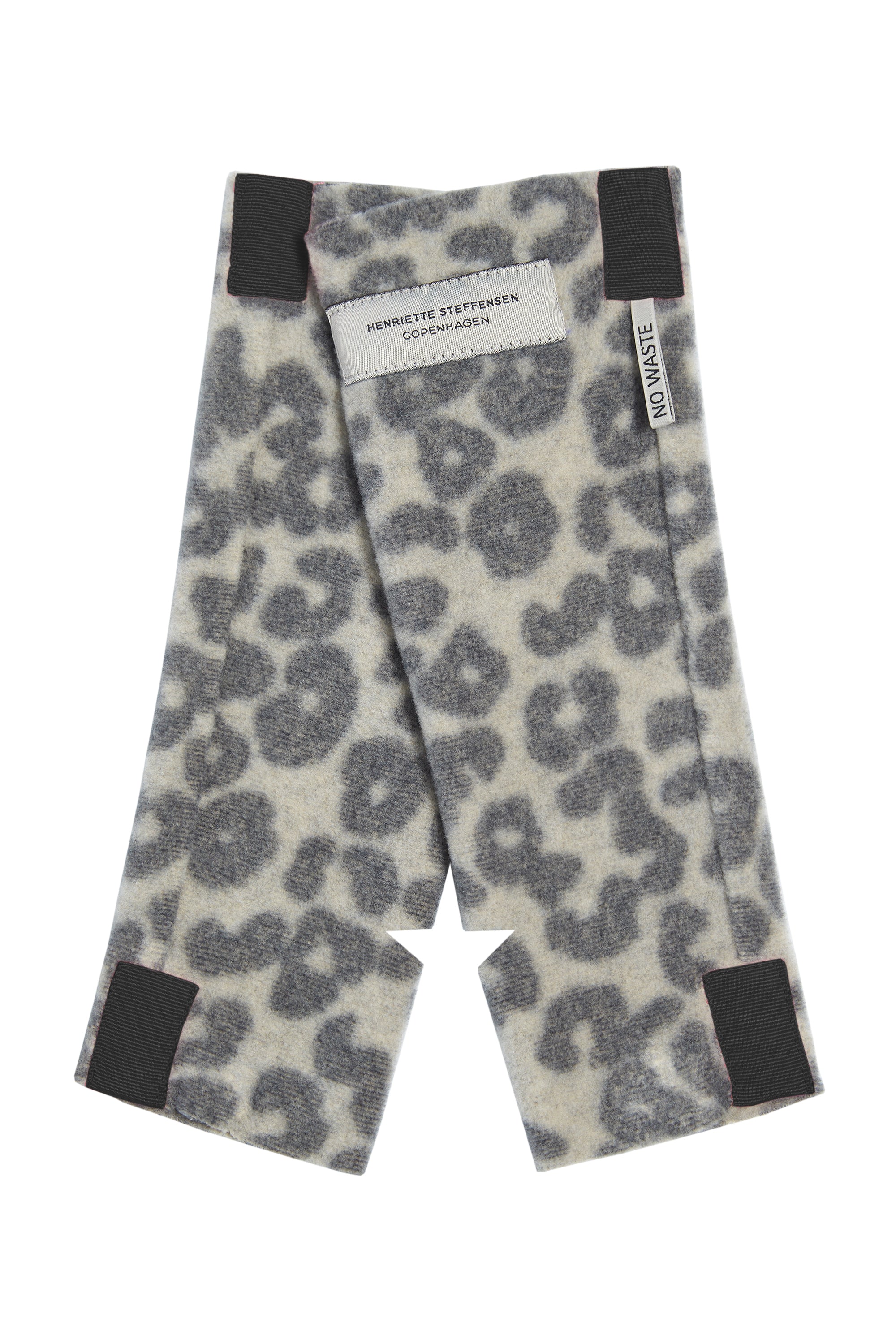 HENRIETTE STEFFENSEN COPENHAGEN HÅNDLEDSVARMERE - 6022P WRIST WARMERS LEOPARD grey 105