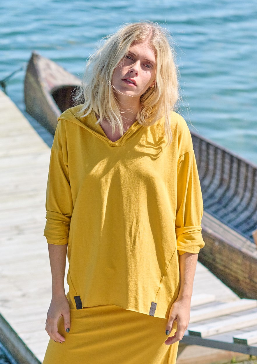 HENRIETTE STEFFENSEN COPENHAGEN HÆTTEBLUSE - 96067 HOODIES SAFRAN 701
