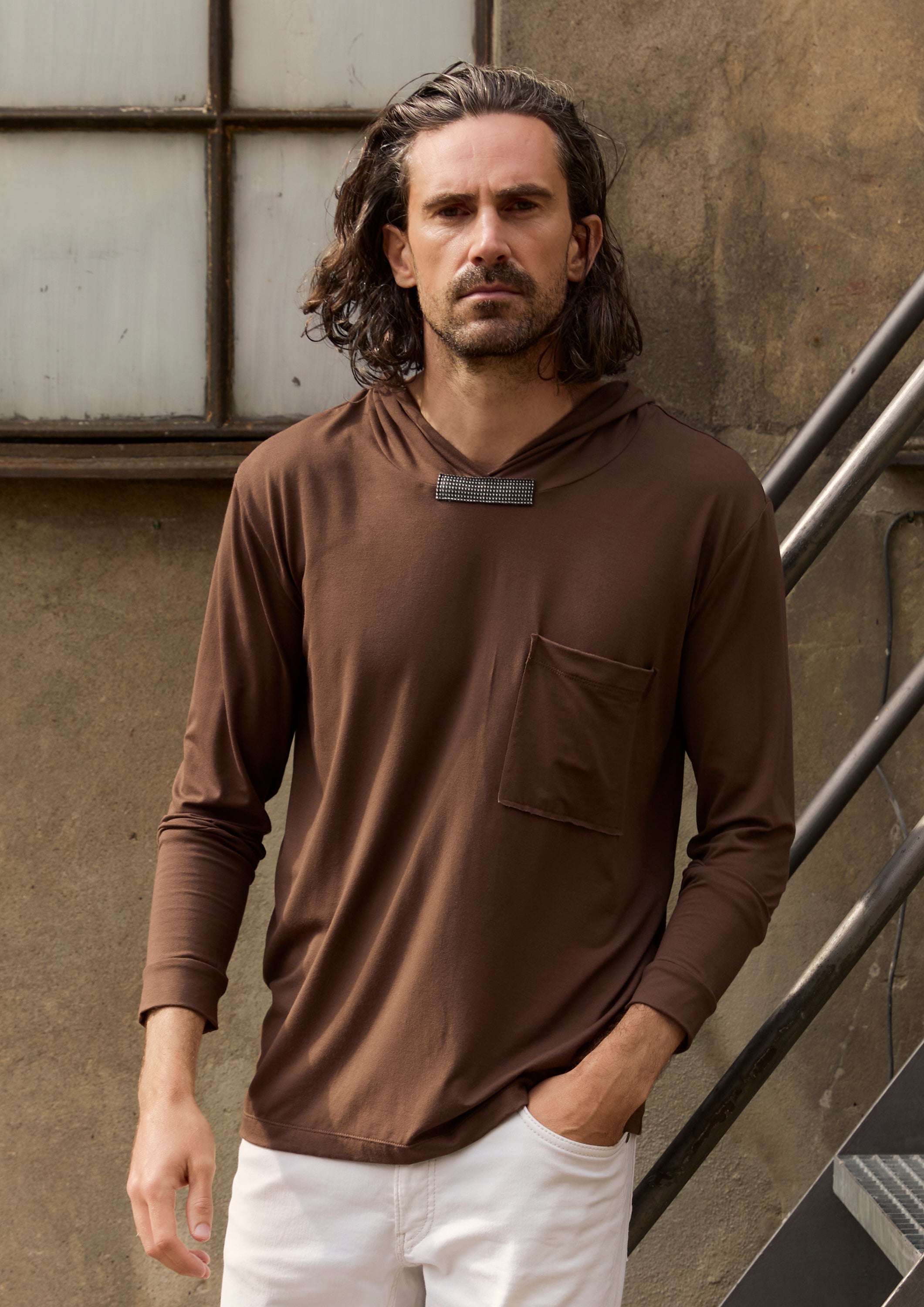 CARL BY STEFFENSEN COPENHAGEN HÆTTETRØJE - 1054C HOODIES CHOCOLATE 844