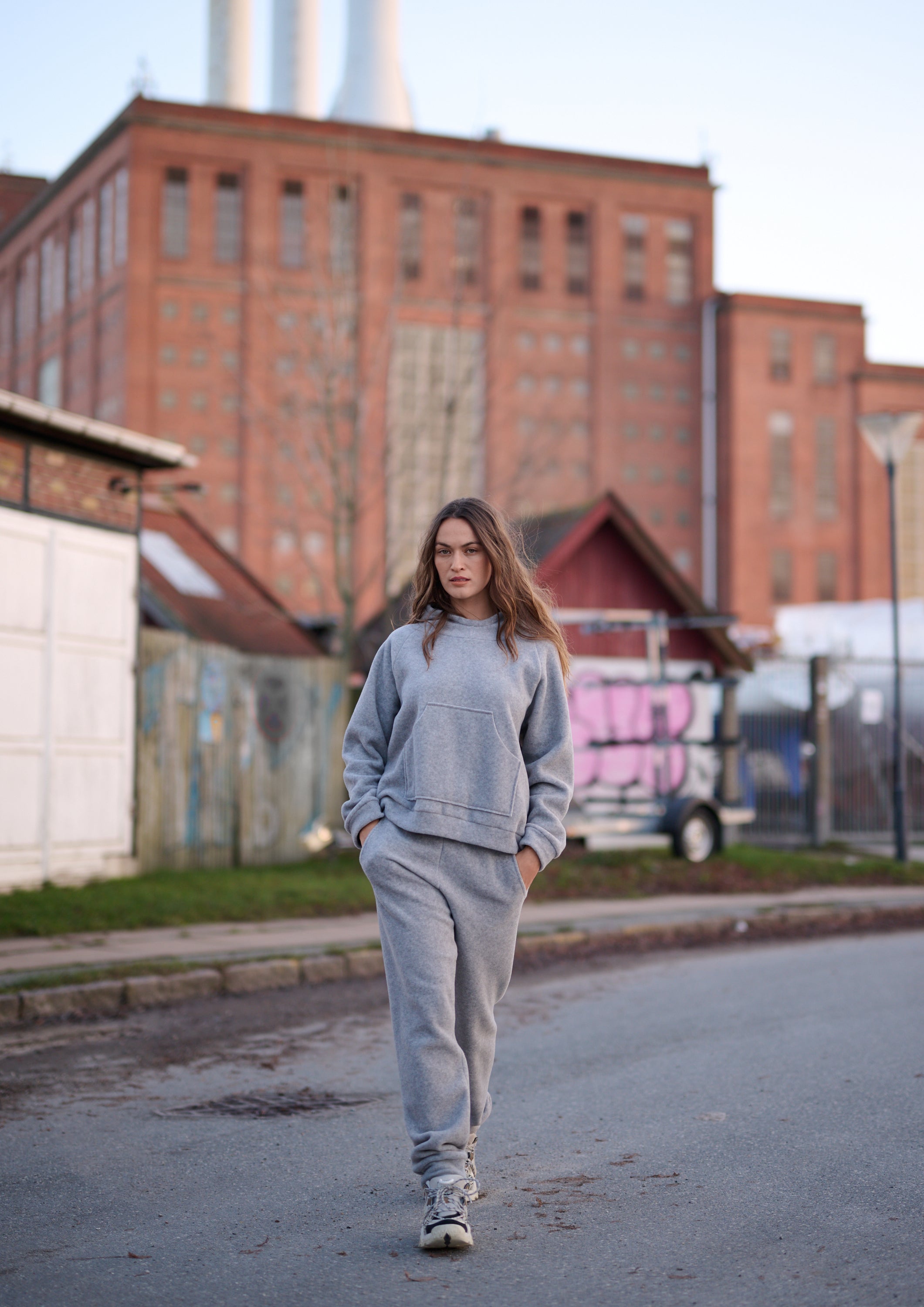 HENRIETTE STEFFENSEN COPENHAGEN HÆTTETRØJE - 1383 HOODIES LIGHT GREY 876
