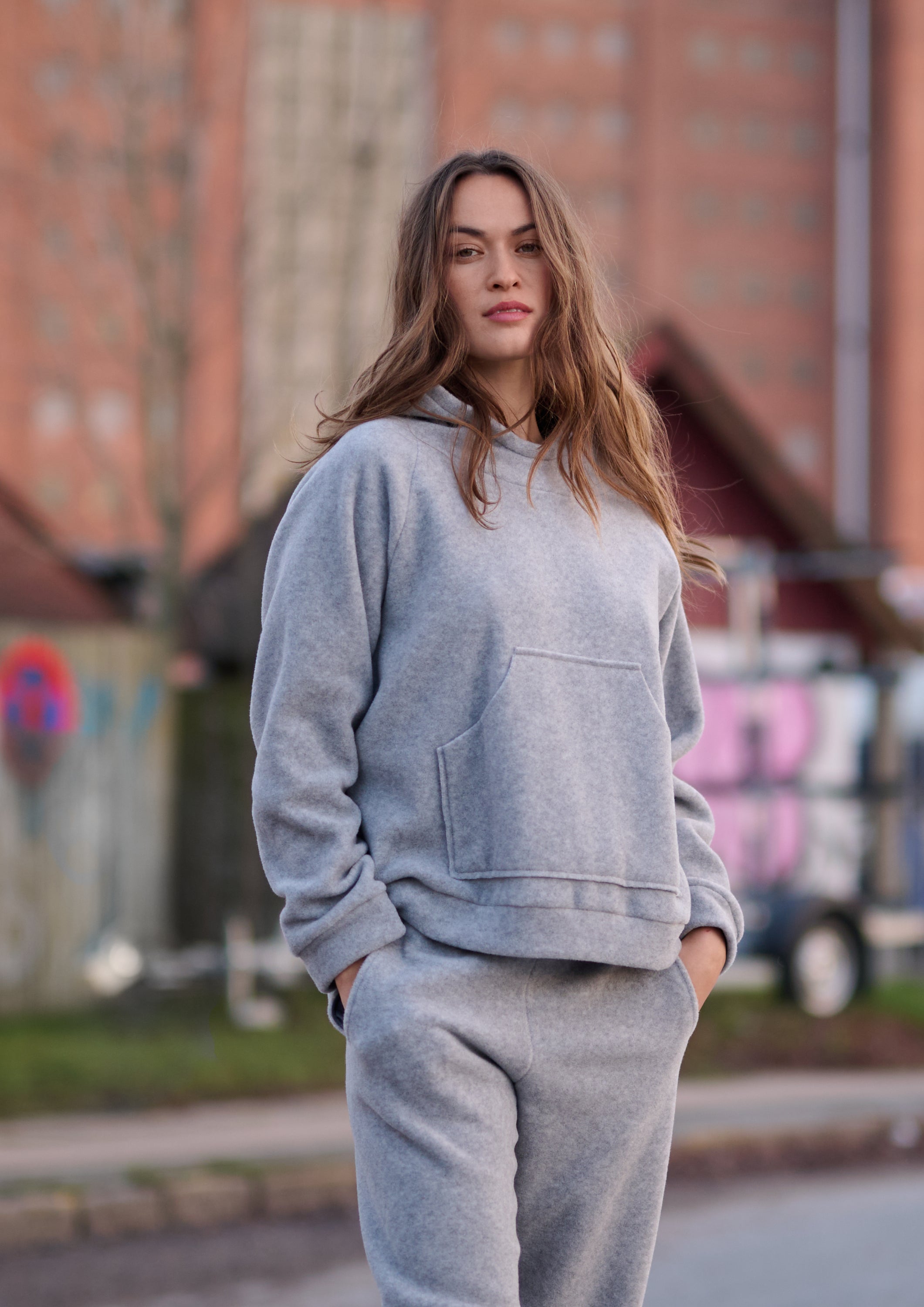 HENRIETTE STEFFENSEN COPENHAGEN HÆTTETRØJE - 1383 HOODIES LIGTH GREY 876