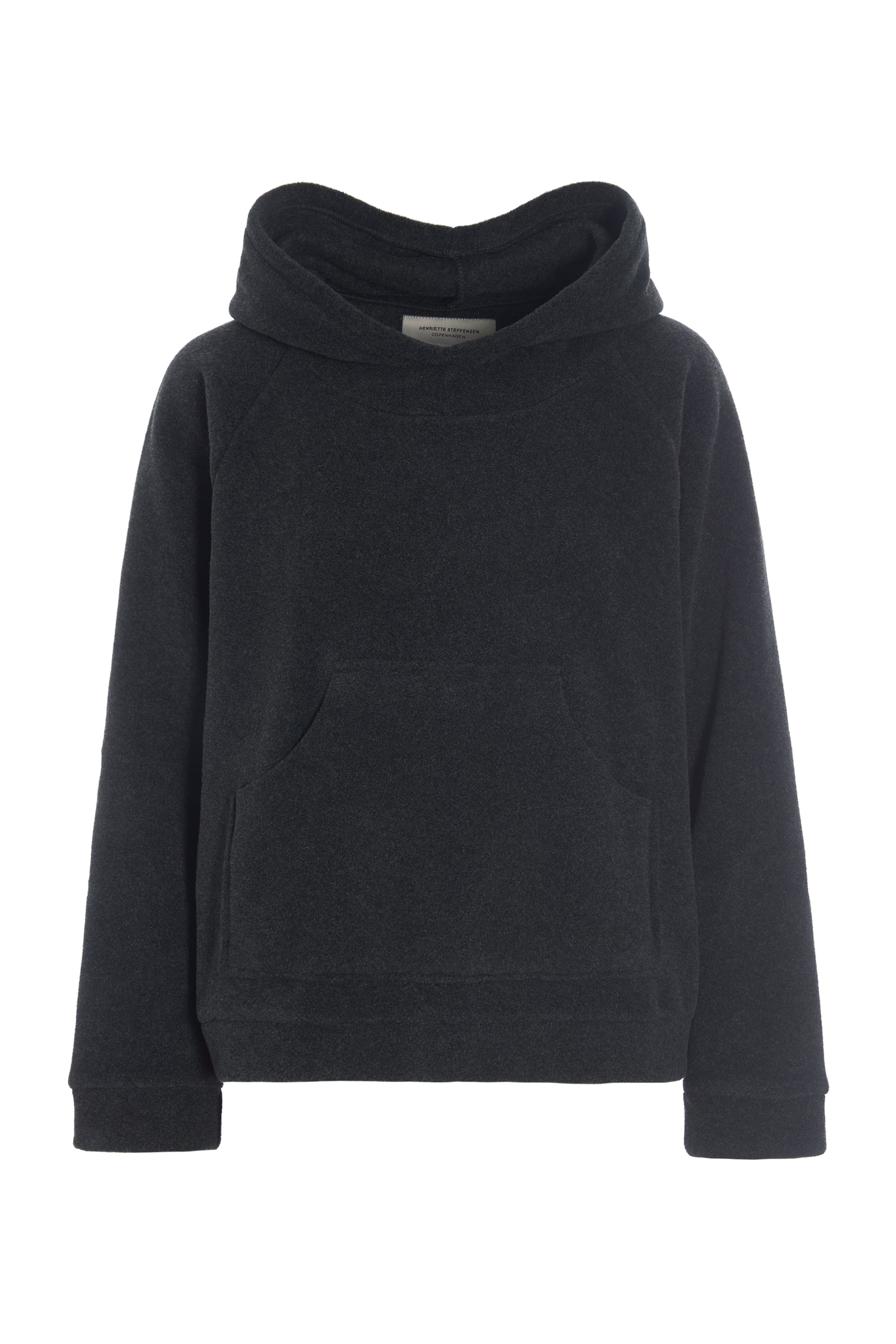 HENRIETTE STEFFENSEN COPENHAGEN HÆTTETRØJE - 1383 HOODIES SOFT BLACK 914