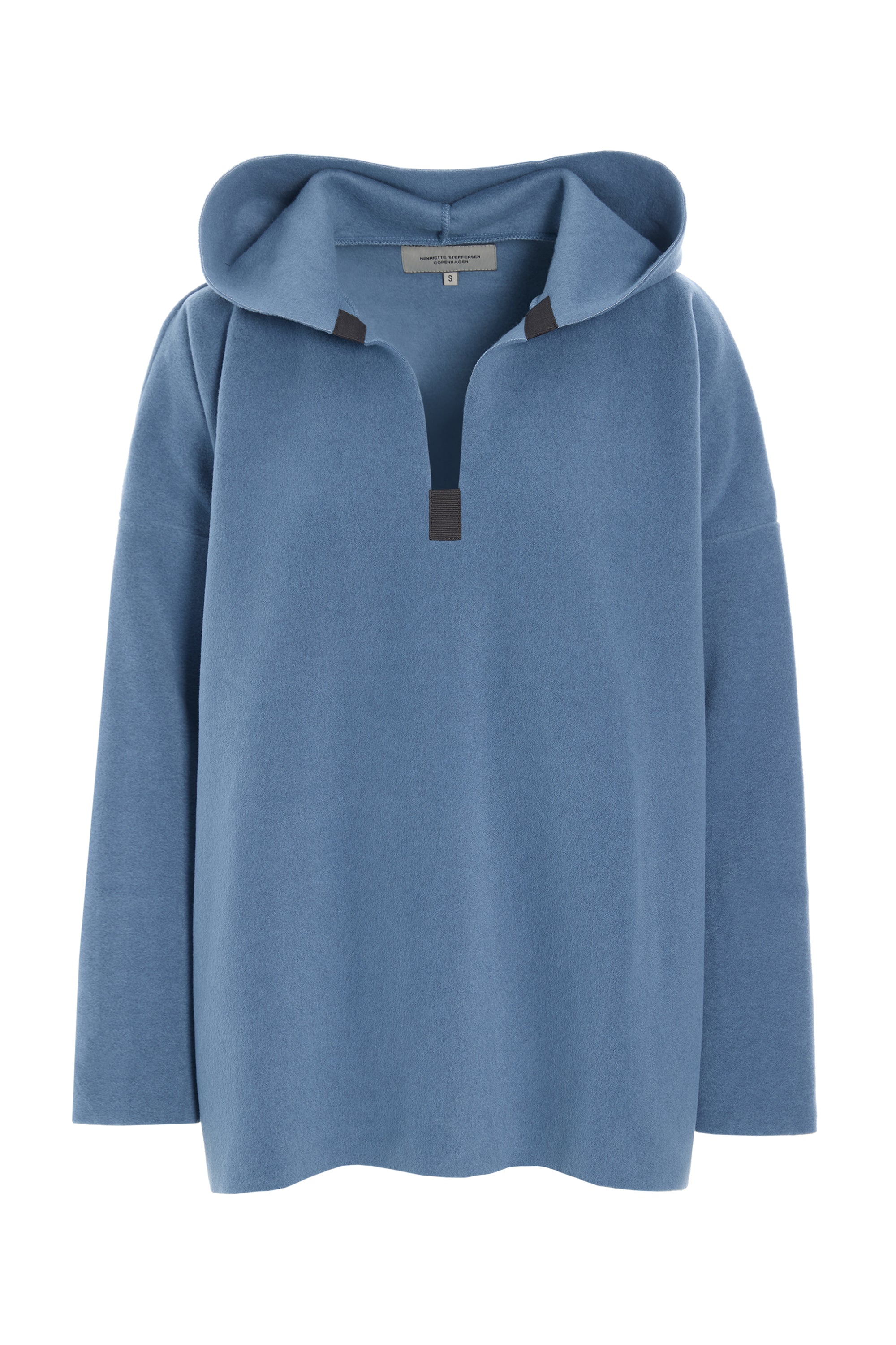 HENRIETTE STEFFENSEN COPENHAGEN HÆTTETRØJE - 1413 BLUSER DUSTY BLUE 794