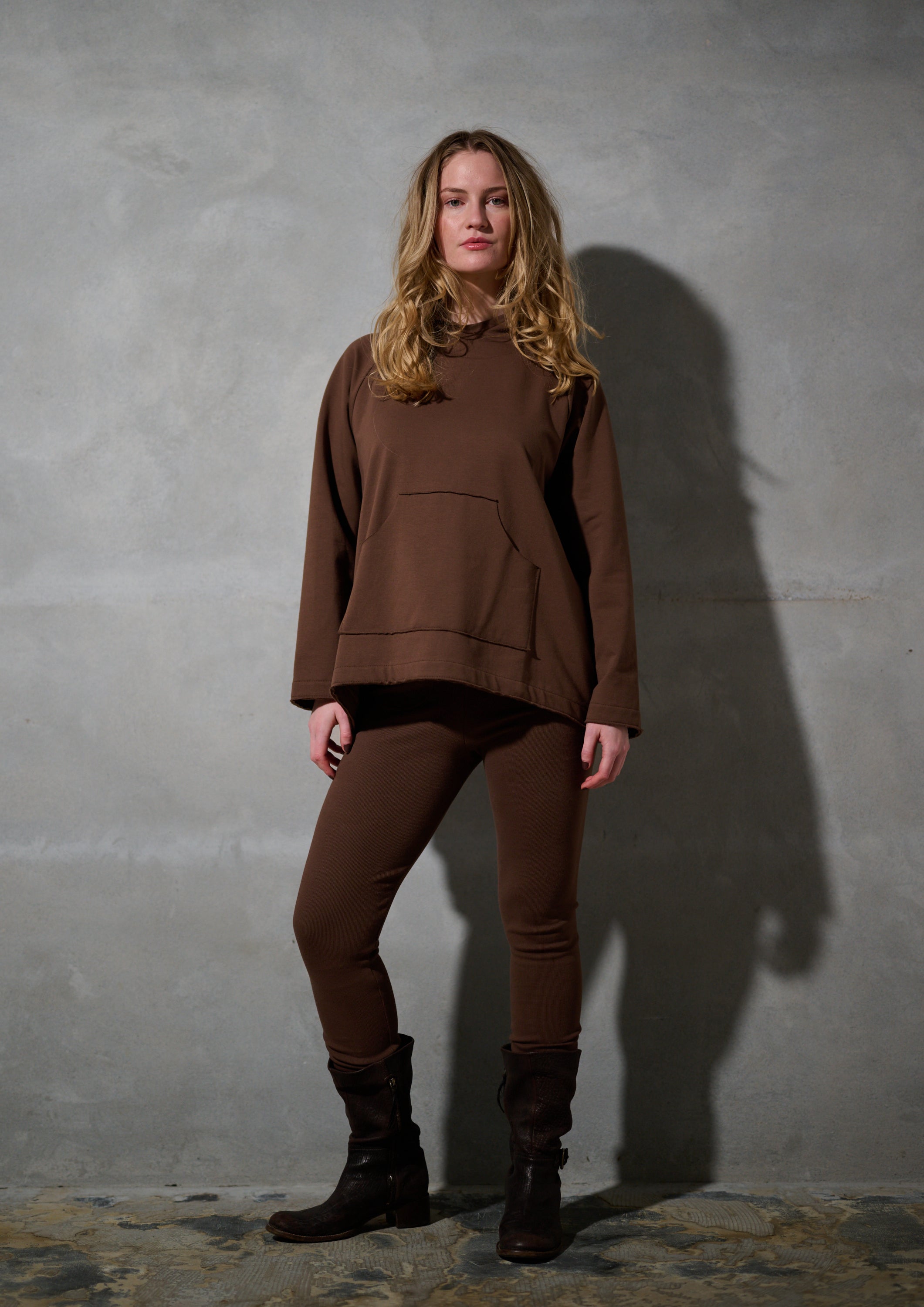 HENRIETTE STEFFENSEN COPENHAGEN HÆTTETRØJE - 71015 HOODIES CHOCOLATE 844