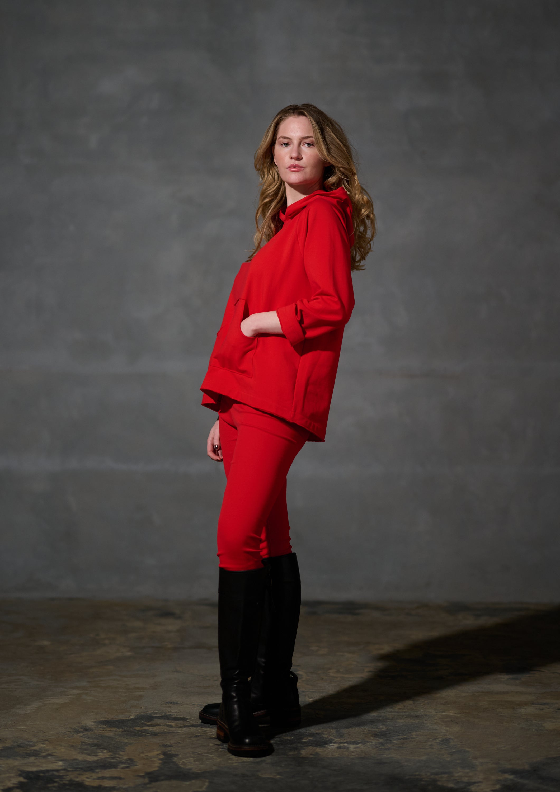 HENRIETTE STEFFENSEN COPENHAGEN HÆTTETRØJE - 71015 HOODIES TOMATO 845