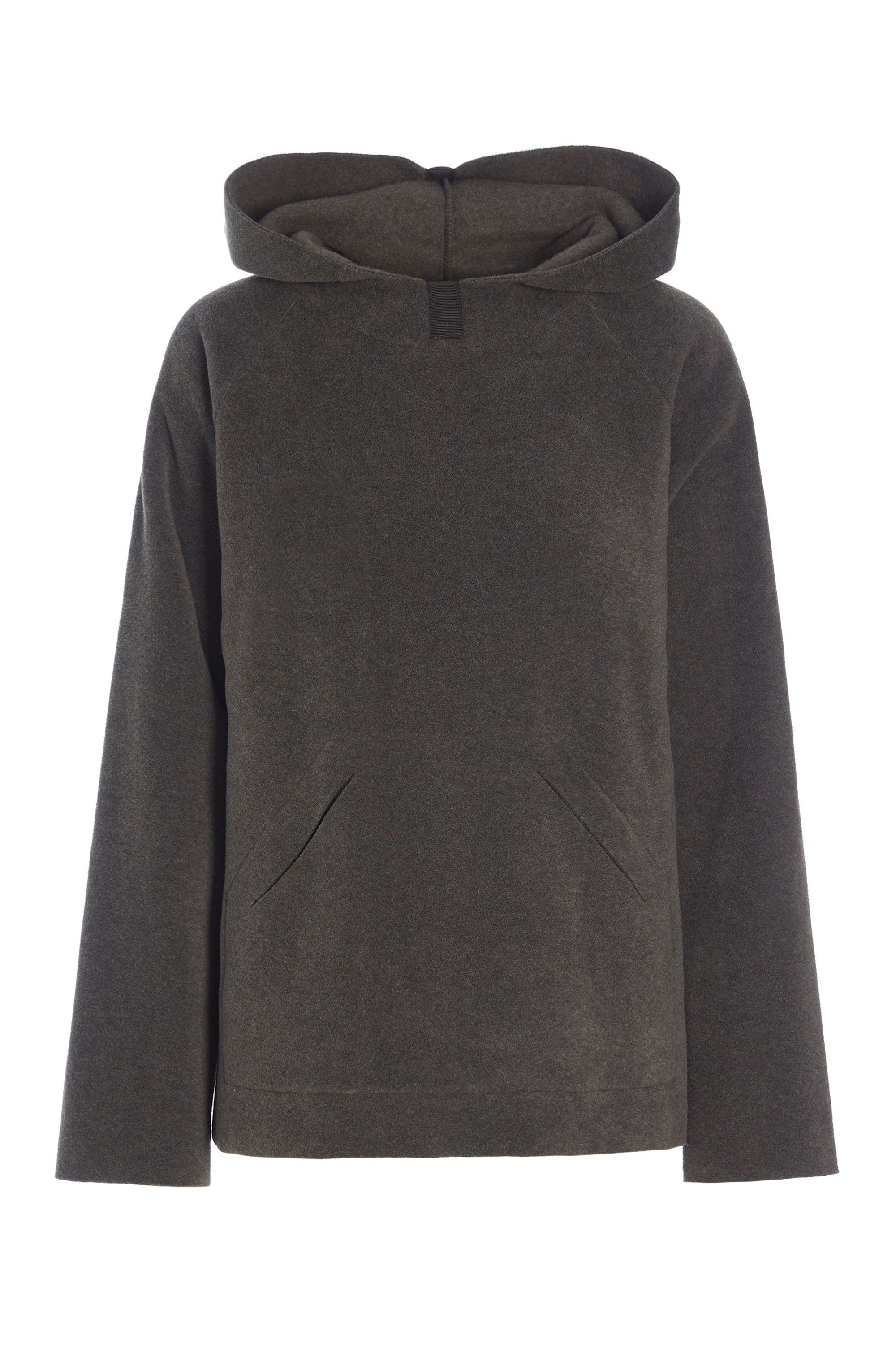 HENRIETTE STEFFENSEN COPENHAGEN HÆTTETRØJE MED LOMMER - 1298 SWEATERS fleece BARK 320