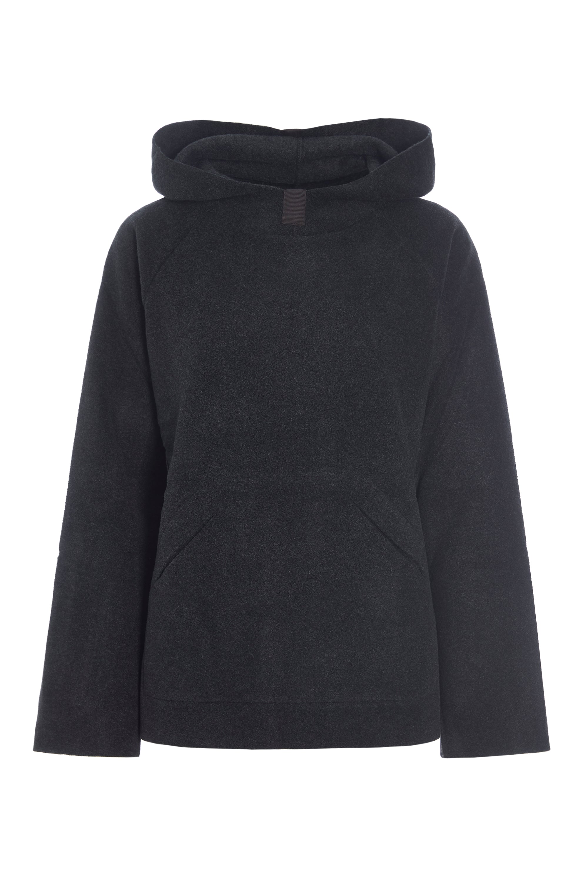 HENRIETTE STEFFENSEN COPENHAGEN HÆTTETRØJE MED LOMMER - 1298 SWEATERS fleece SOFT BLACK 914
