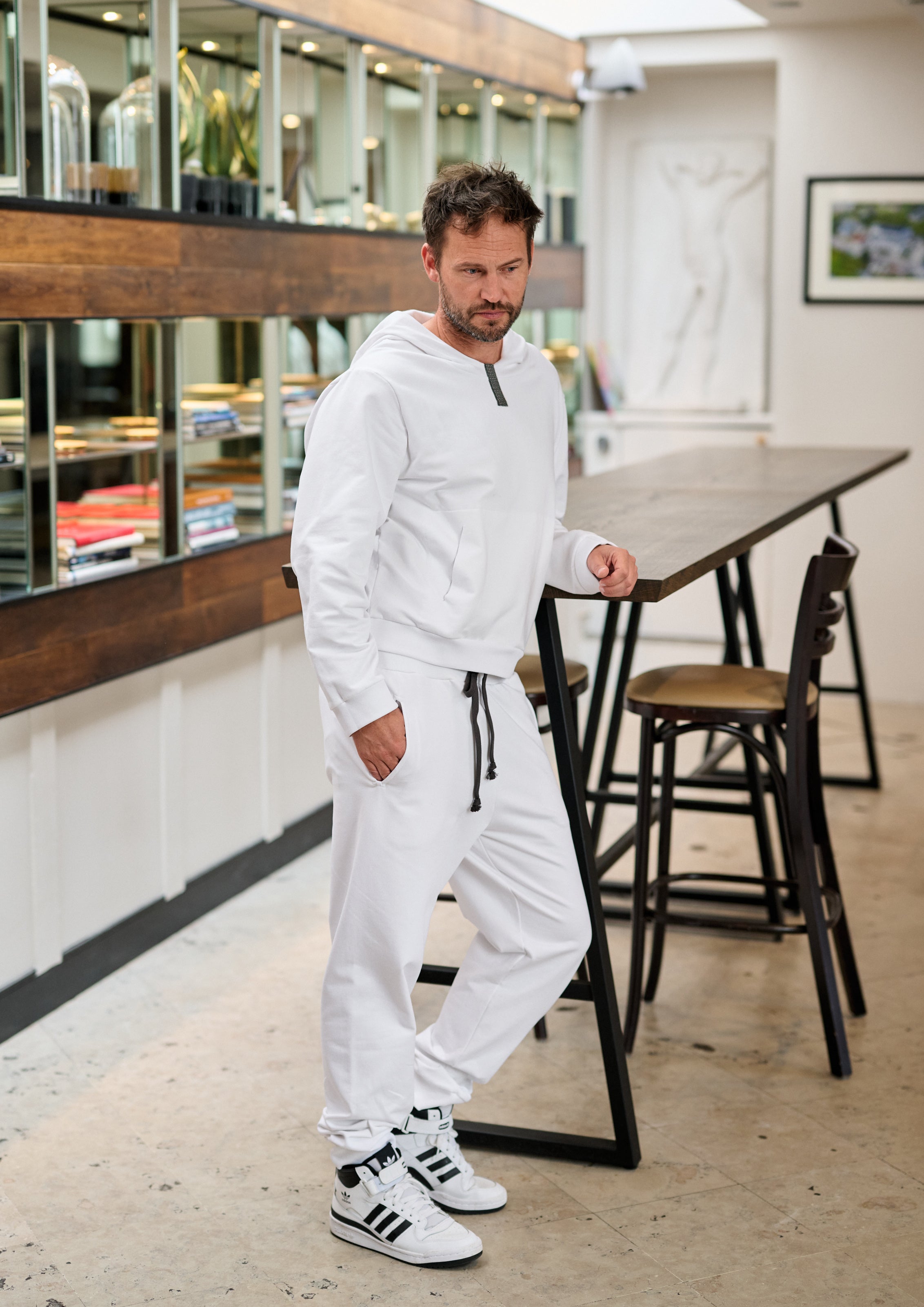 CARL BY STEFFENSEN COPENHAGEN HÆTTETRØJE SWEAT - 1032C BLOUSES & SWEATERS WHITE 816