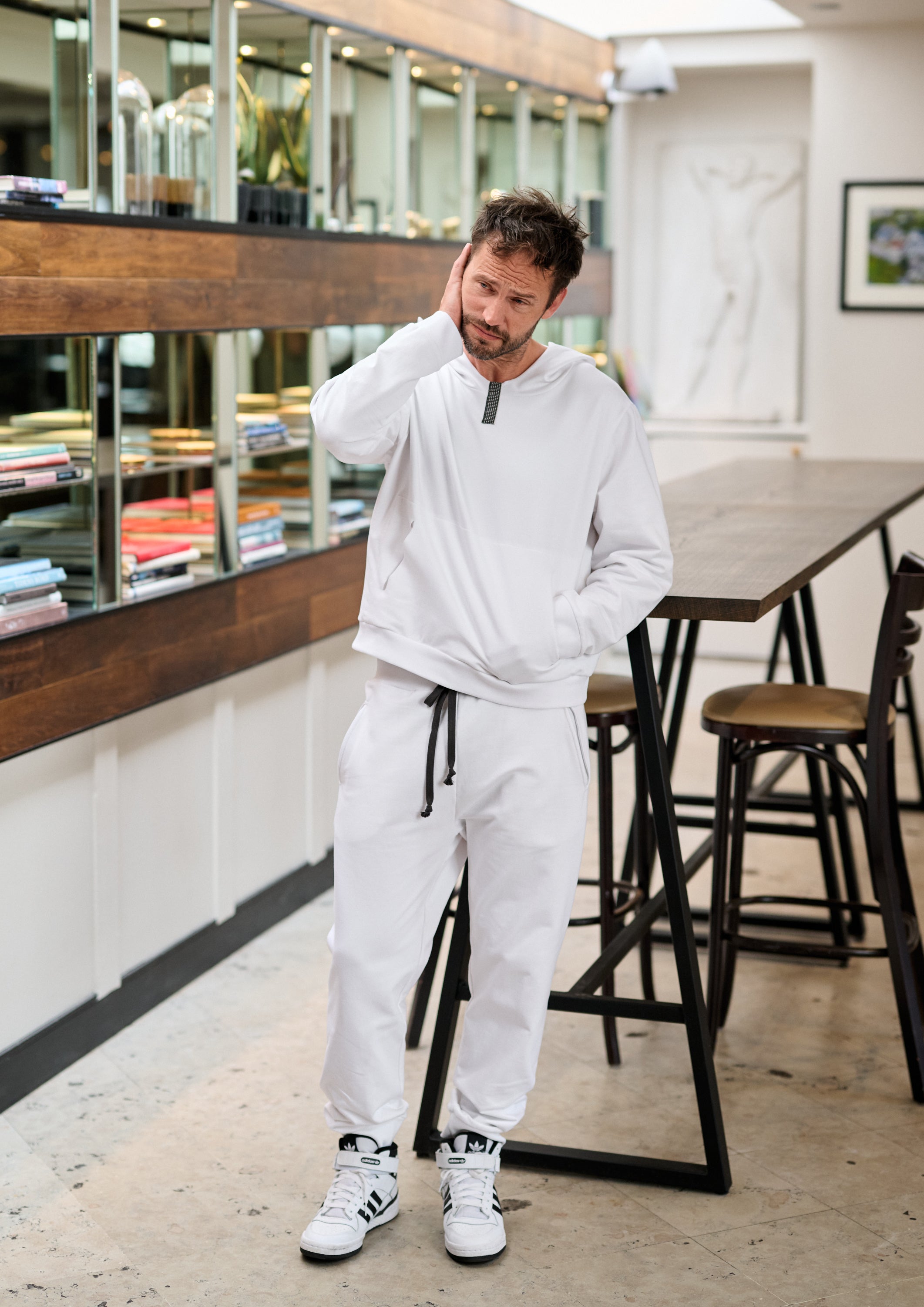 CARL BY STEFFENSEN COPENHAGEN HÆTTETRØJE SWEAT - 1032C BLOUSES & SWEATERS WHITE 816