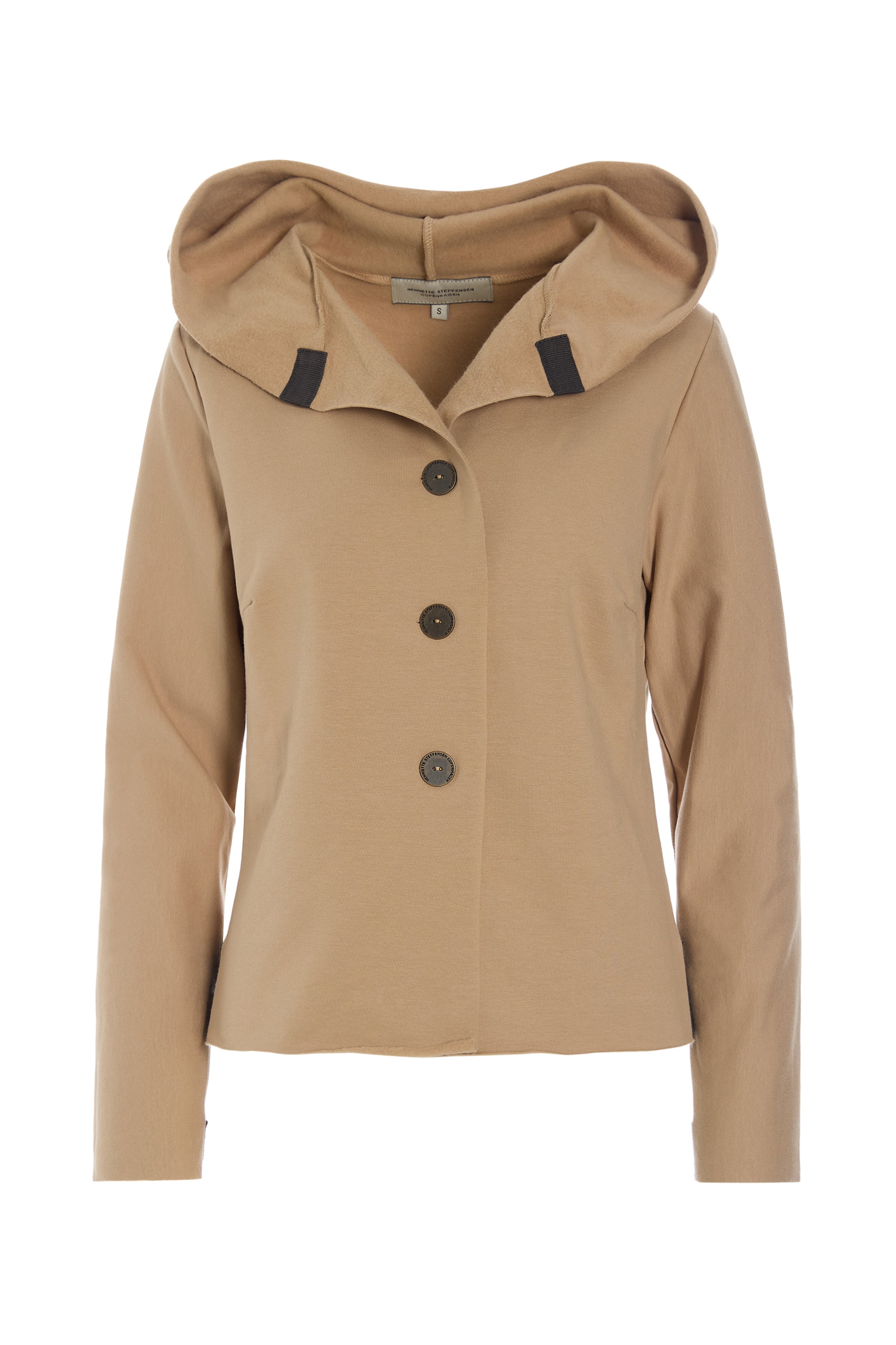 HENRIETTE STEFFENSEN COPENHAGEN HÆTTE BLUSE - 71021 BLUSER CAMEL 815