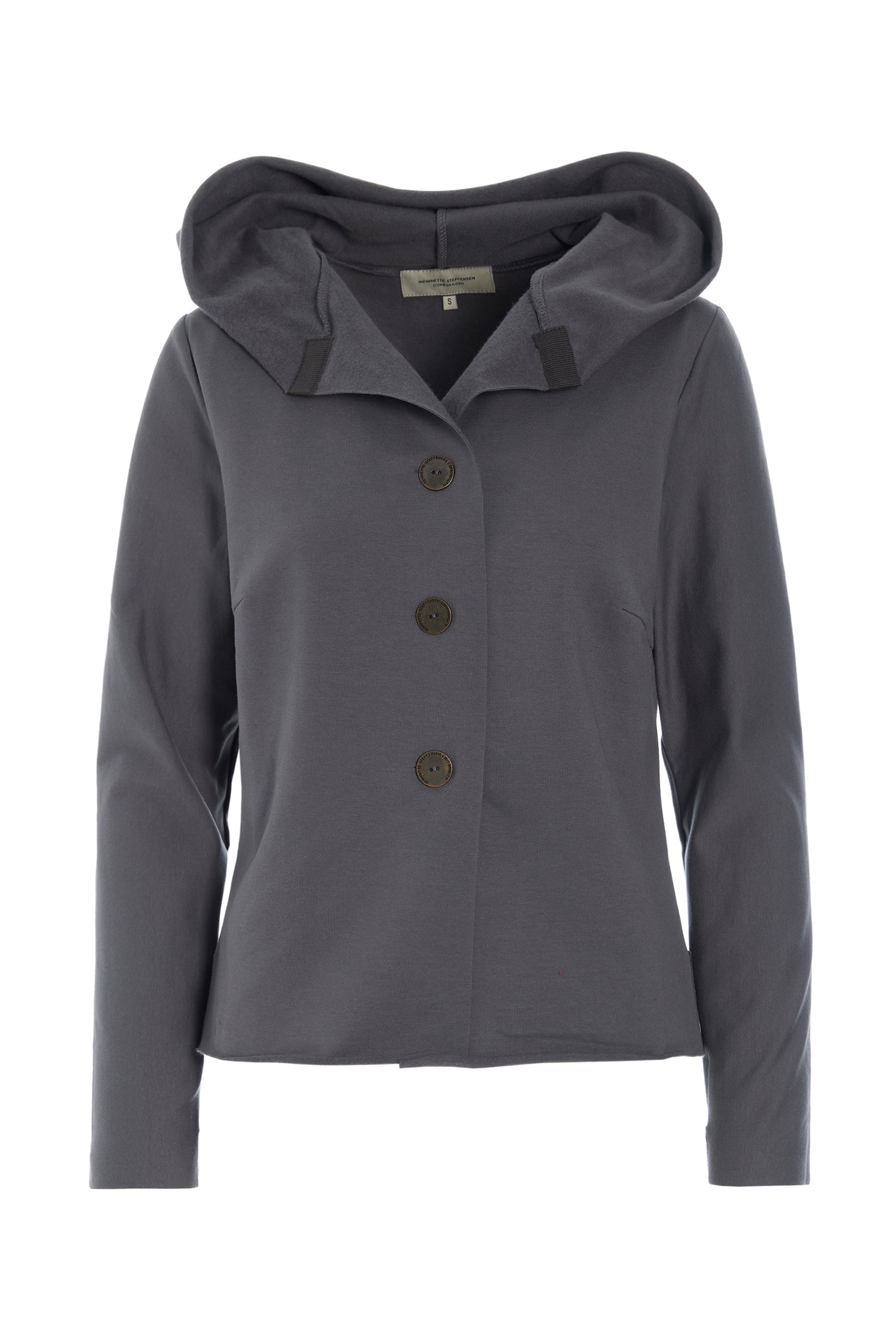 HENRIETTE STEFFENSEN COPENHAGEN HÆTTE BLUSE - 71021 BLUSER GREY 905