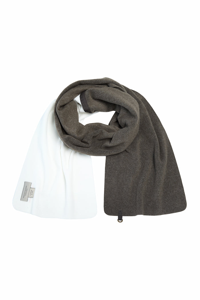 HENRIETTE STEFFENSEN COPENHAGEN HALSTØRKLÆDE KVINDER - 4085 L & S ACCESSORIES BARK/OFF WHITE 650