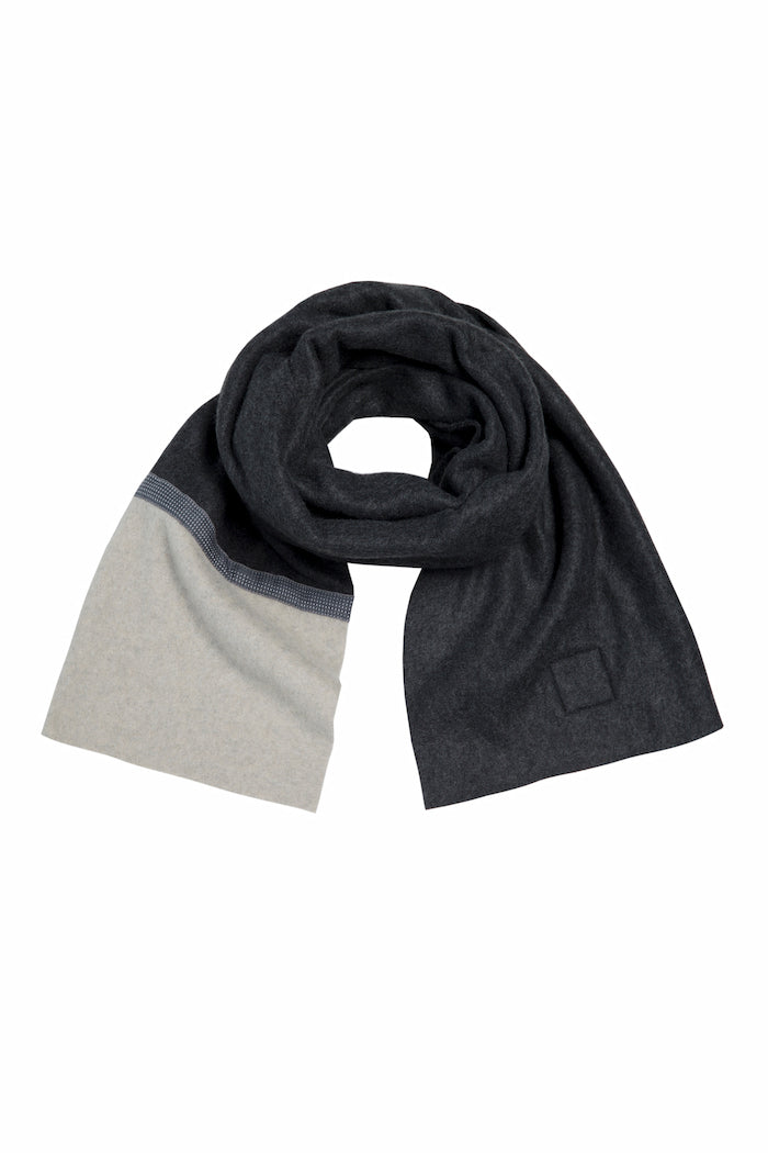CARL BY STEFFENSEN COPENHAGEN HALSTØRKLÆDE MÆND - 1015C L & S ACCESSORIES SOFT BLACK/SAND 452
