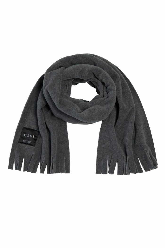 CARL BY STEFFENSEN COPENHAGEN HALSTØRKLÆDE M/ FRYNSER - 1006 SCARFS GREY 905