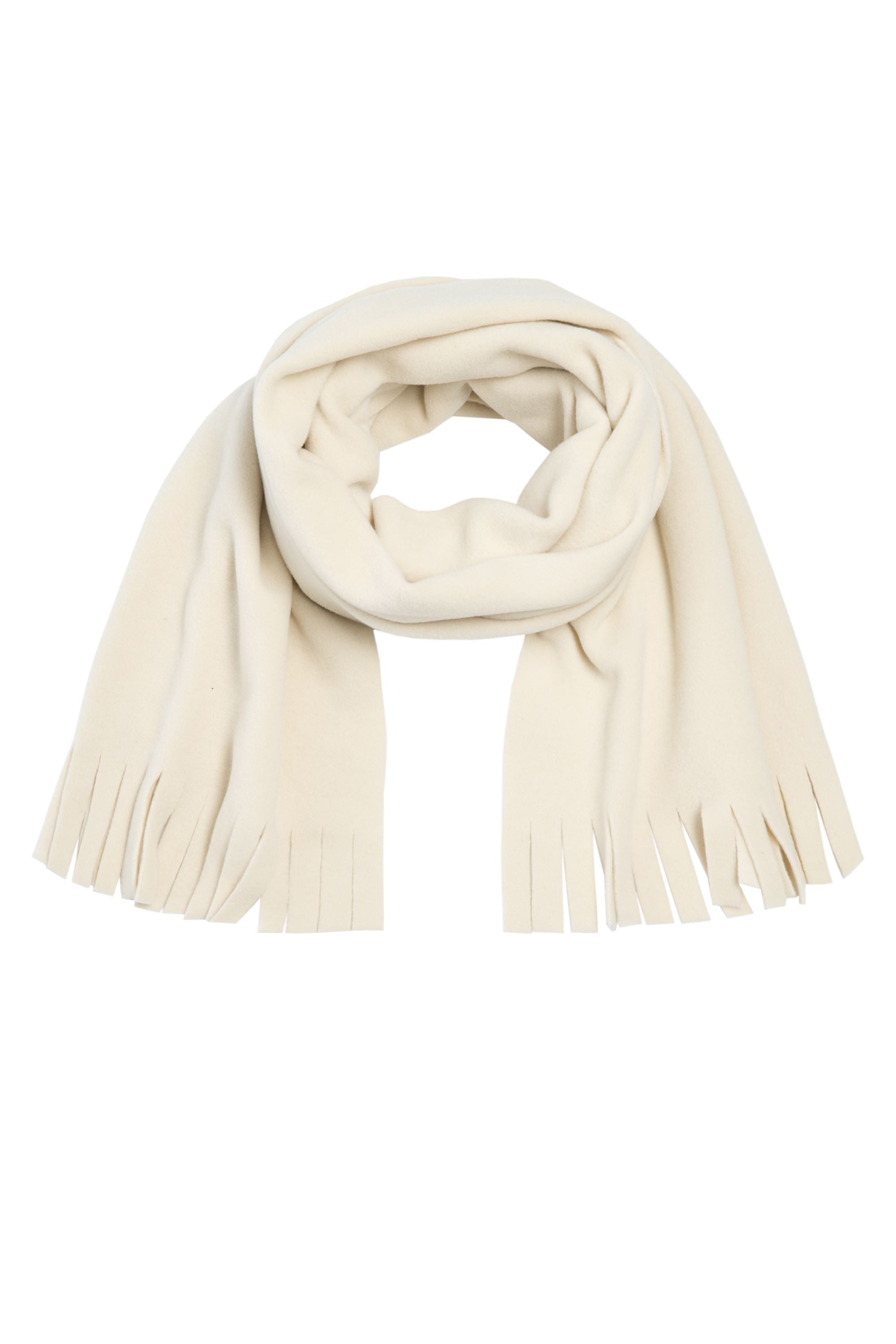 CARL BY STEFFENSEN COPENHAGEN HALSTØRKLÆDE M/ FRYNSER - 1006C SCARFS ECRU 800