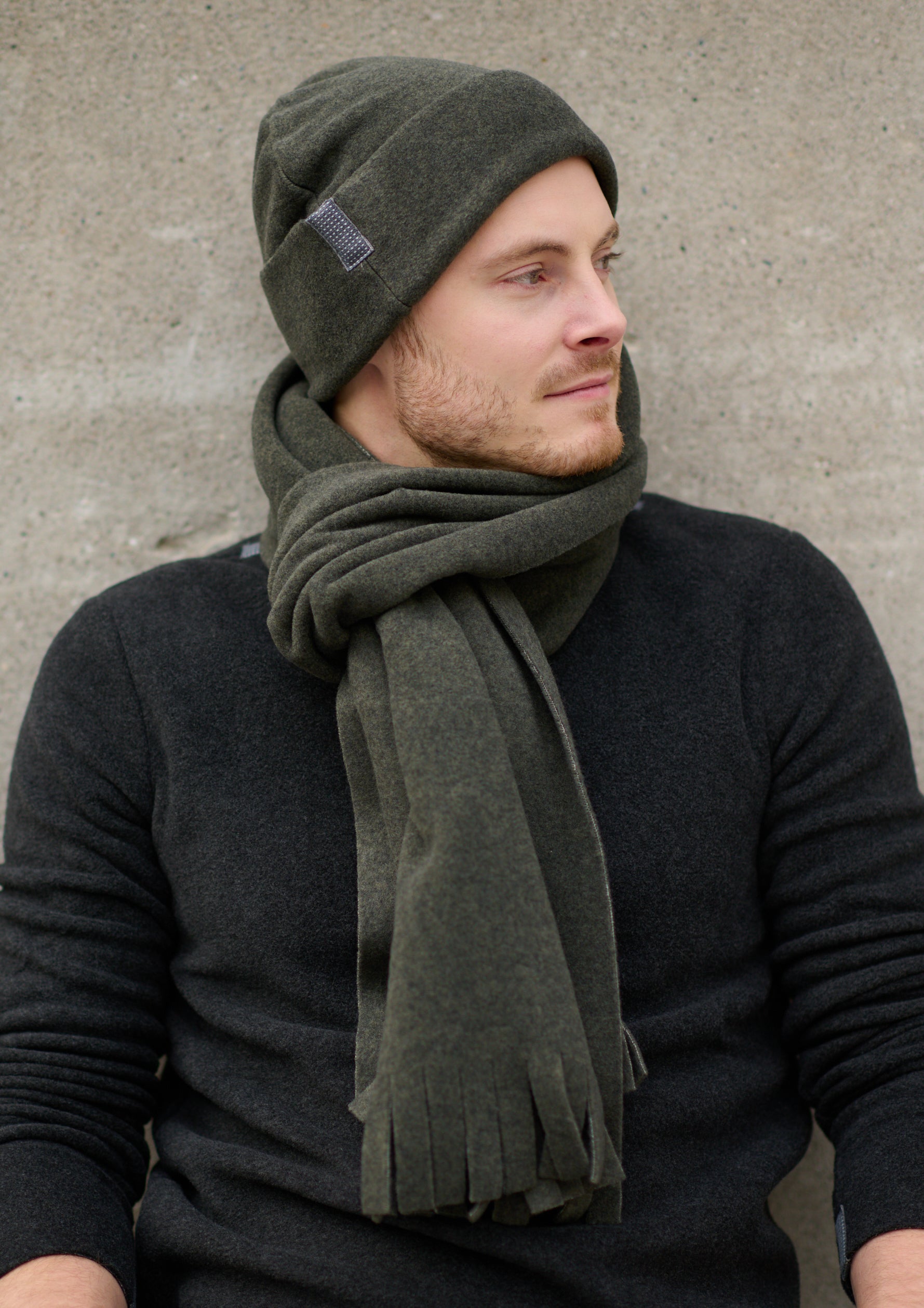 CARL BY STEFFENSEN COPENHAGEN HALSTØRKLÆDE M/ FRYNSER - 1006C SCARFS FORREST 600