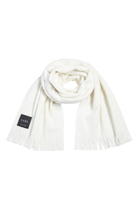 HALSTØRKLÆDE M/ FRYNSER - 1006C - OFF WHITE