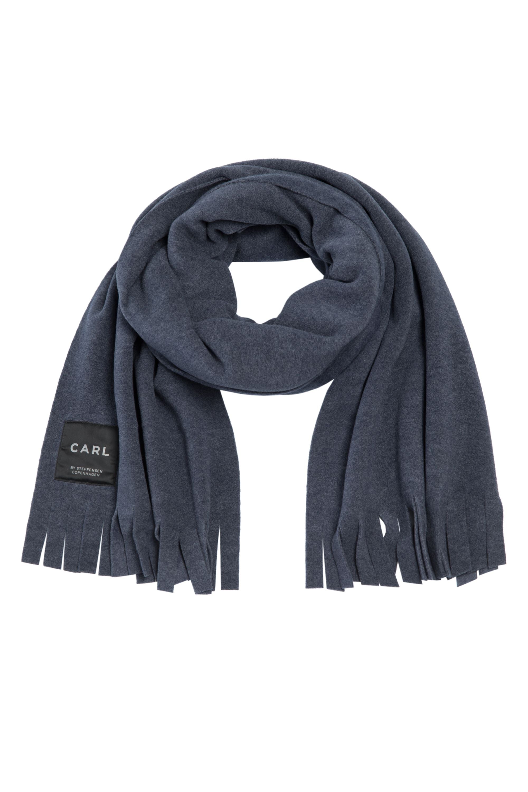CARL BY STEFFENSEN COPENHAGEN HALSTØRKLÆDE M/ FRYNSER - 1006C SCARFS SOFT BLUE 510