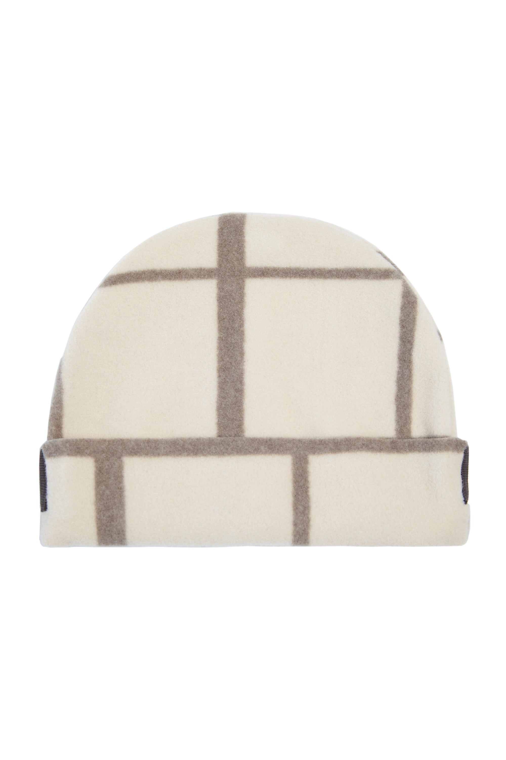 HENRIETTE STEFFENSEN COPENHAGEN HAT BEANIE - 4071P HATS CLAN CHECK KIT/NOUGAT
